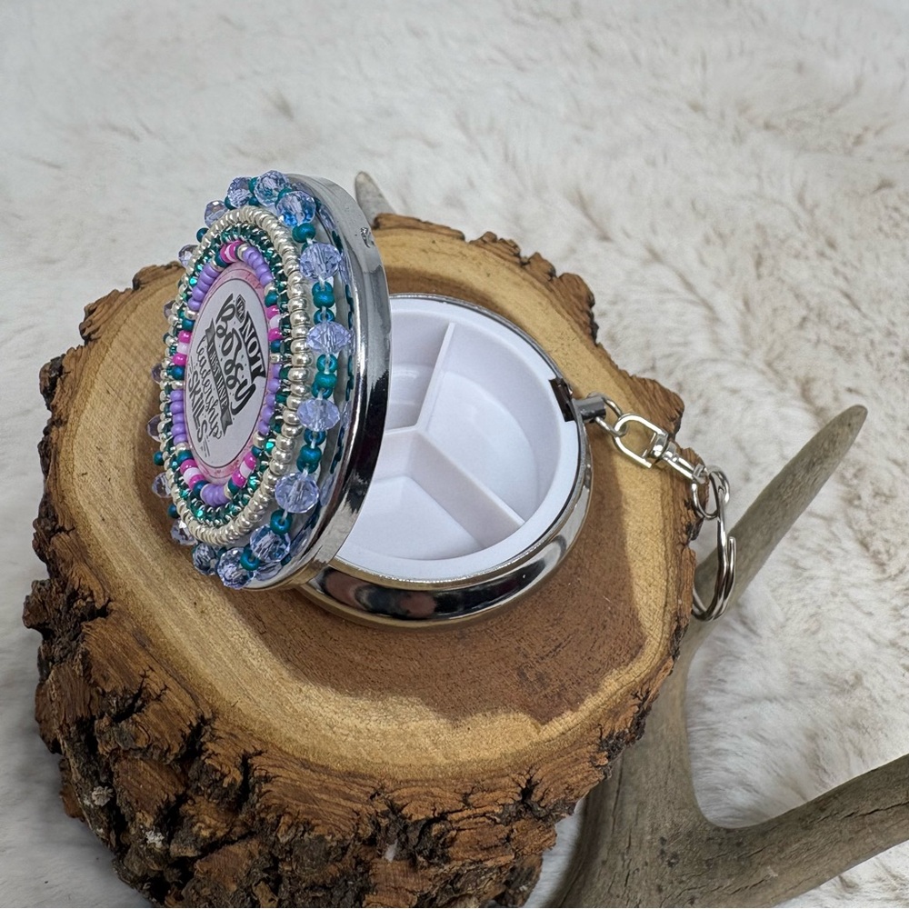 Beaded Pill Box - Picture 2 of 5